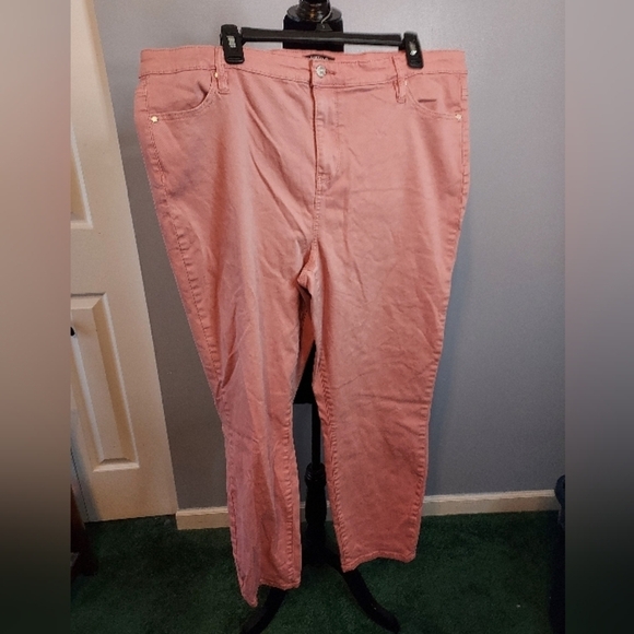 Buffalo David Bitton Havana 18/38 High Rise Soft Stretch Ankle Skinny Pink - Picture 1 of 13